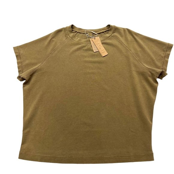 SKIMS New Vintage Cropped Raglan T-Shirt Sepia Womens Small - Picture 2 of 13